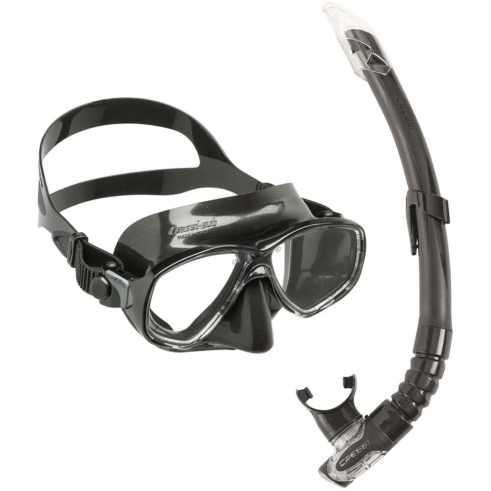Cressi Marea Maske Gamma Şnorkel Seti BLACK