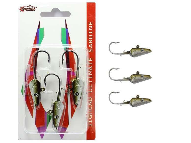 Captain 6457 Jig Head 15gr Ultimate Sardine 3lü Set