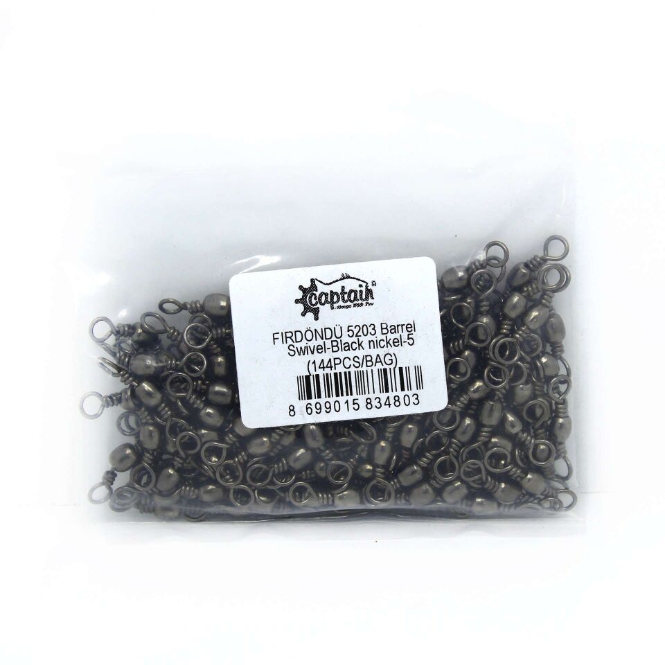 Captain 5203 Fırdöndü 144lü Paket Black Nikel