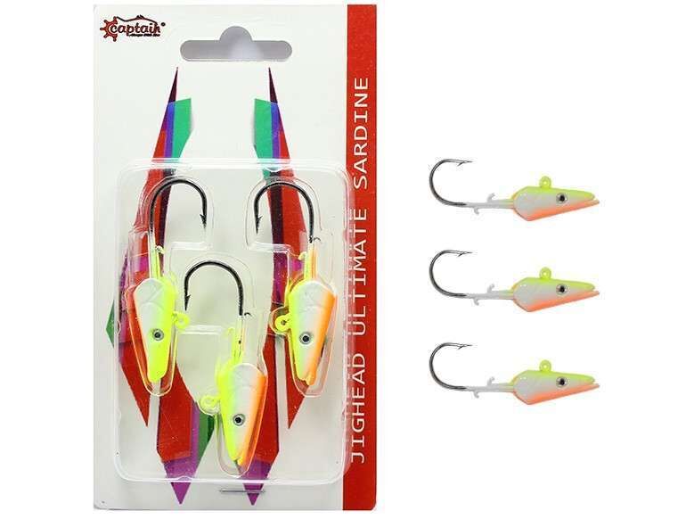 Captain 6457 Jig Head 15gr Ultimate Sardine 3lü Set 1