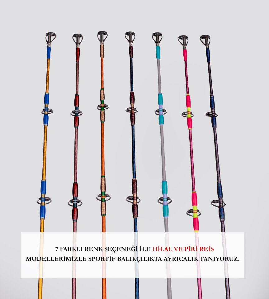DCR PİRİ REİS TETİKLİ JIG VE CANLI YEM KAMIŞI 185 CM 150-350 GRİ