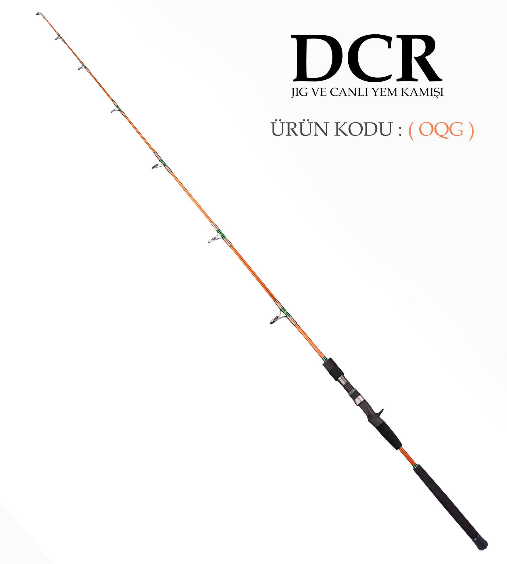 DCR PİRİ REİS TETİKLİ JIG VE CANLI YEM KAMIŞI 185 CM 150-350 TURUNCU