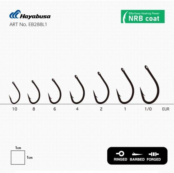 Hayabusa HBIL 288 Sazan İğnesi Dövme Teflon Black 10lu Paket