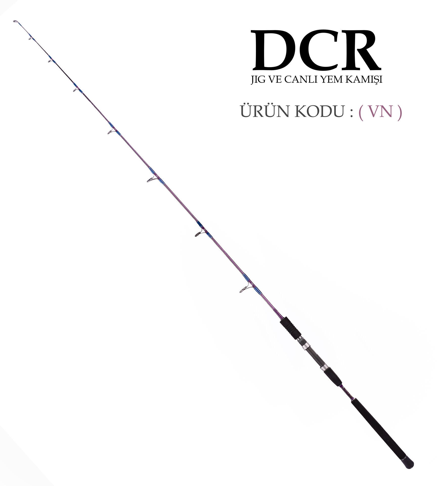 DCR PİRİ REİS JIG VE CANLI YEM KAMIŞI 185 CM 150-350 MOR