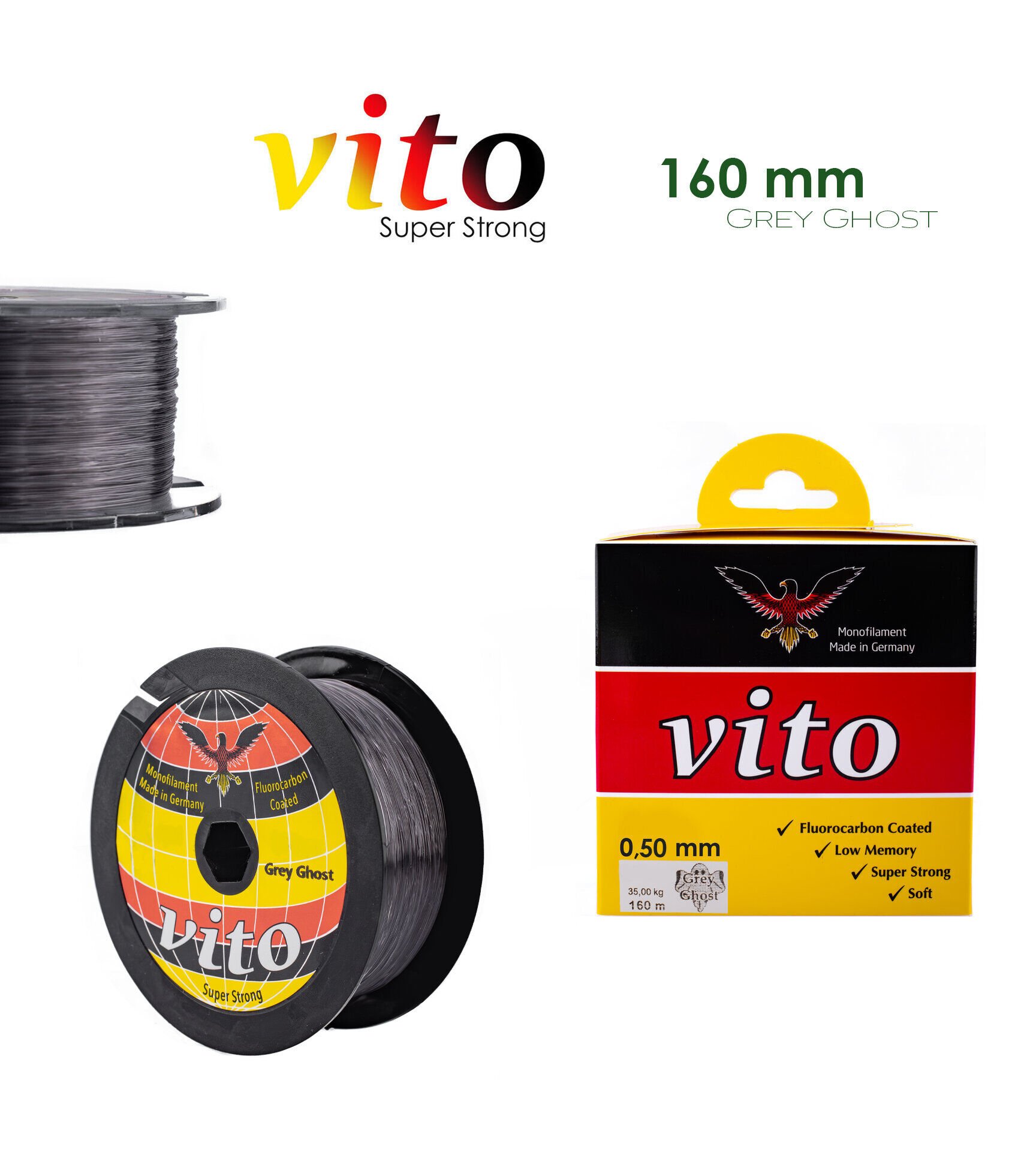 VİTO 0,50 160M MİSİNA GRİ