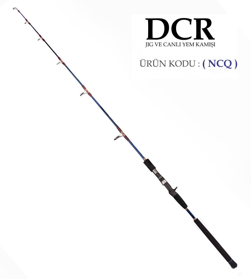DCR HİLAL TETİKLİ JIG VE CANLI YEM KAMIŞI 185 CM 100-300 LACİVERT