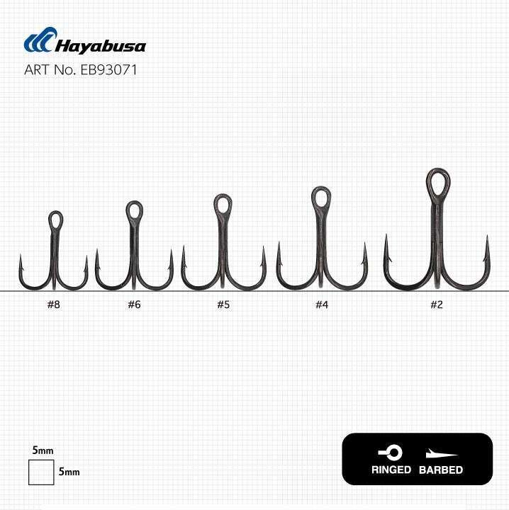 Hayabusa TBL 930 Üçlü İğne Premium 6lı Paket Black Nikel