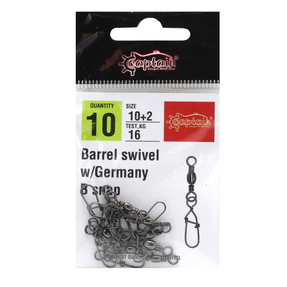 Captain 5022 Germany Klips 10'lu Paket Black Nikel