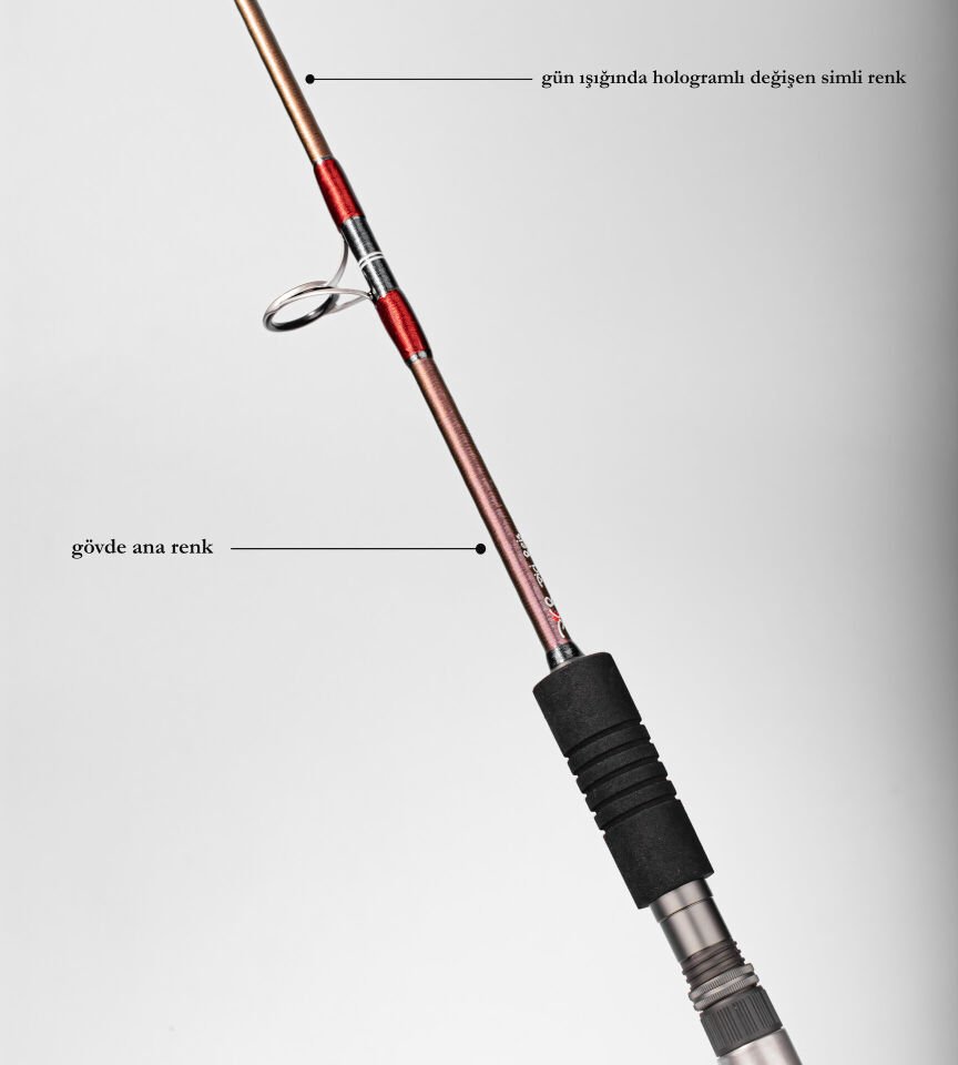 DCR HİLAL JIG VE CANLI YEM KAMIŞI 185 CM 100-300 BORDO