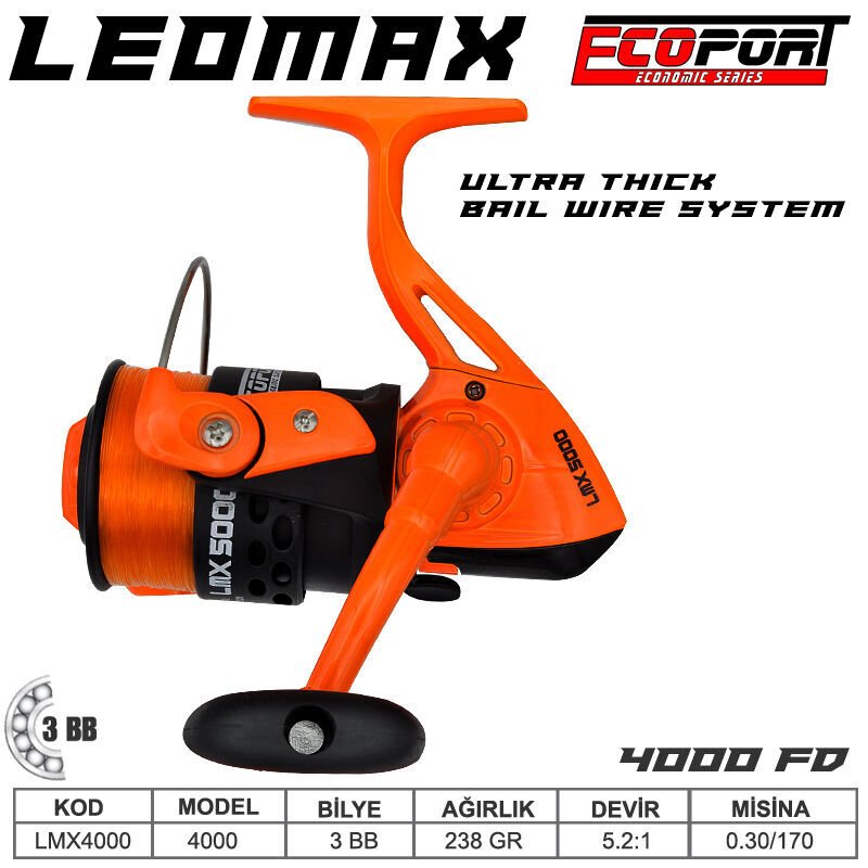 Ecoport  Leomax 4000 Olta Makinası 3 bb Turuncu