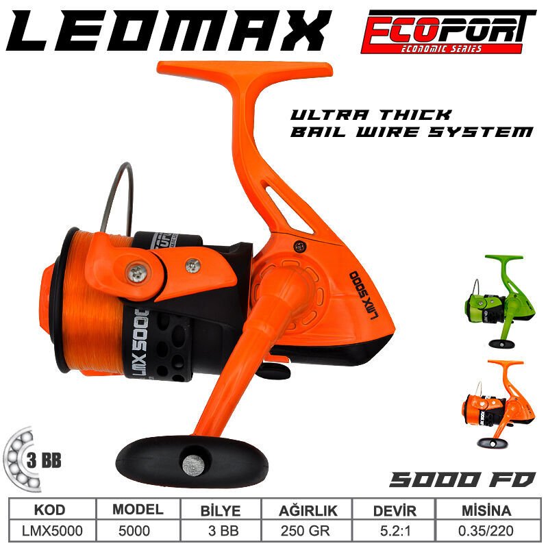 Ecoport  Leomax 5000 Olta Makinası 3 bb Turuncu