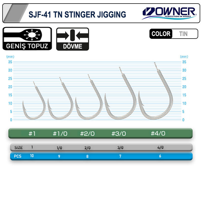 Cultiva SJF-41 11699  Stinger Jigging Jig İğnesi