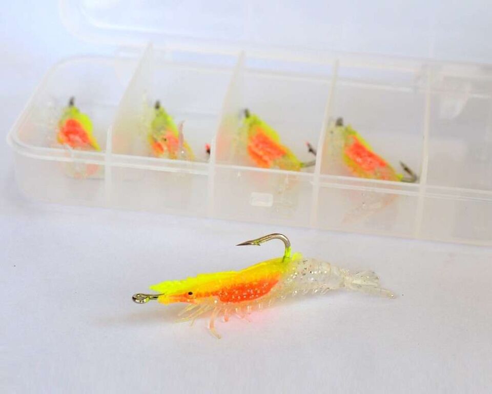 Captain 3062 Silikon Karides 55cm Suni Yem 5li Kutu 02