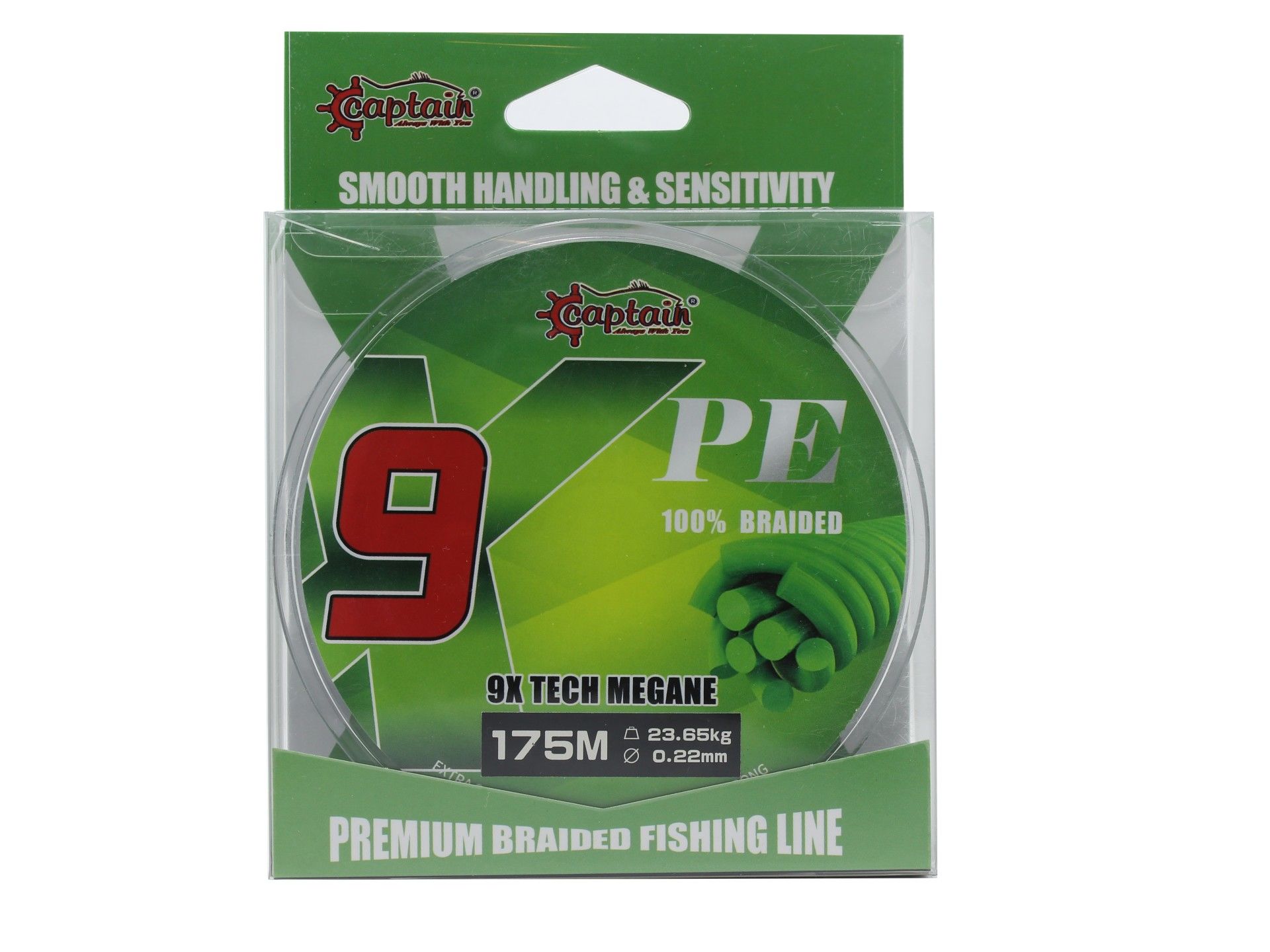 Captain X9 Megane Tech PE 9 Örgü Spin İpi 175mt Dark Green