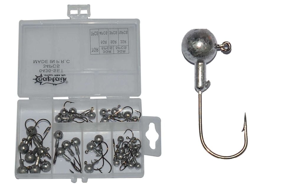 Captain 6436 Compact Eco Mix Kutulu Jig Head Seti 2-3-5-7gr 34lü Set