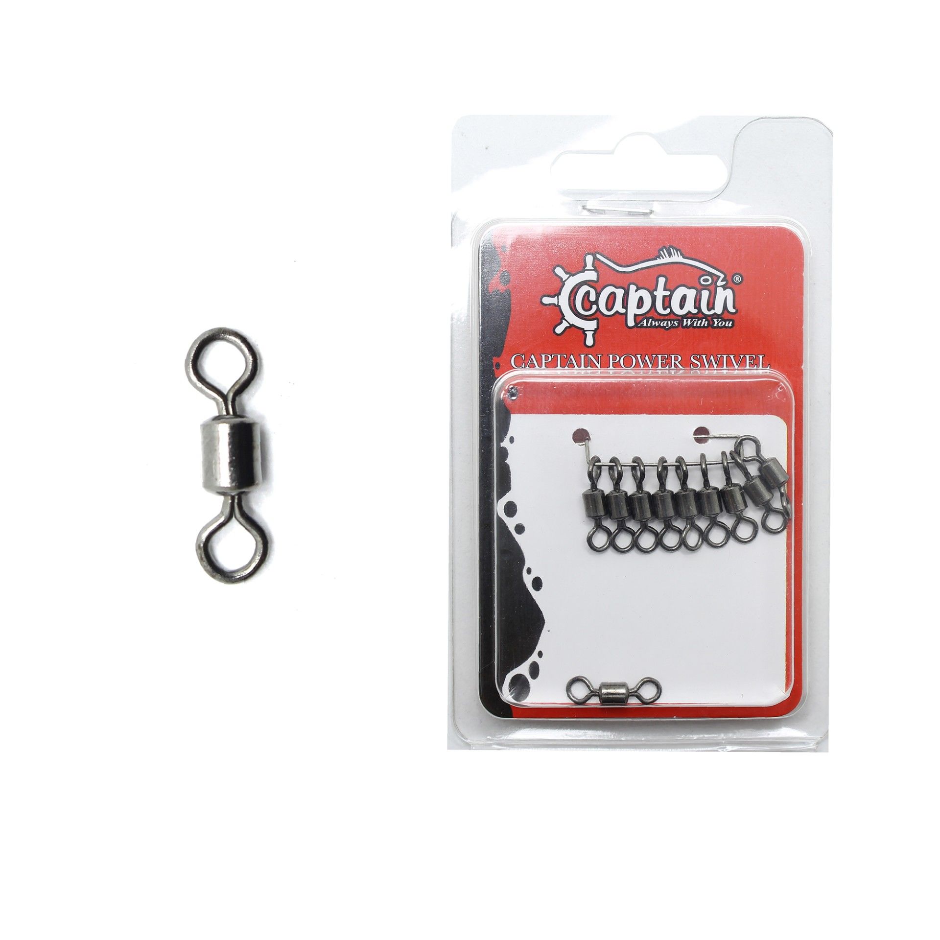 Captain 5009 Fırdöndü Rolling 10'lu Paket Black Nickel