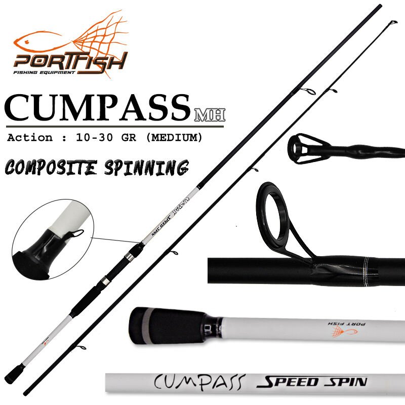 Portfish Cumpass Spin Kamış 10 - 30 gr 2,40