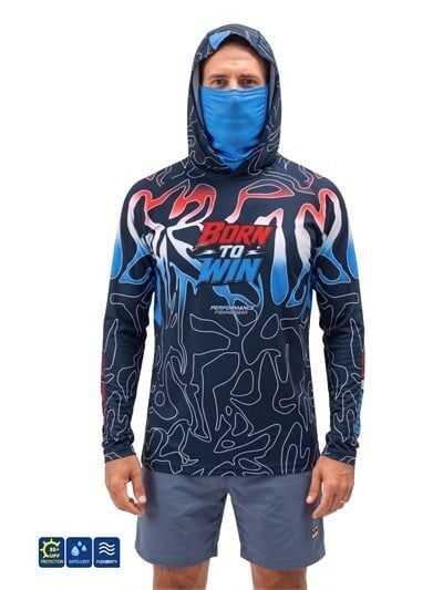Fujin Pro Angler S26 T-Shirt Buff&Hooded Izohips Bold Red