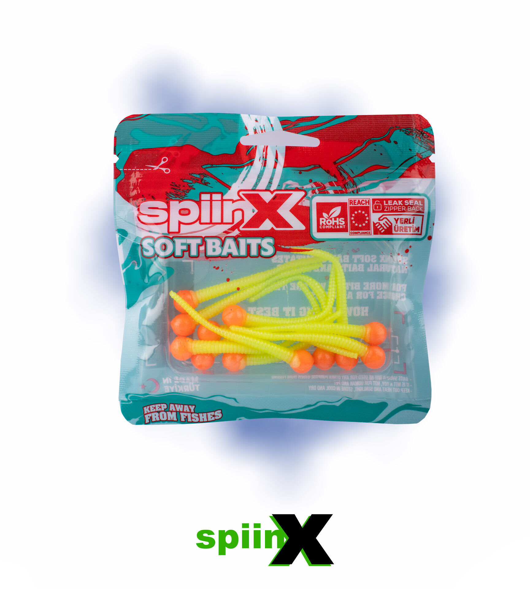SPIINX MICE TAIL SİLİKON 8CM 12P ORANGE CHARTREUSE