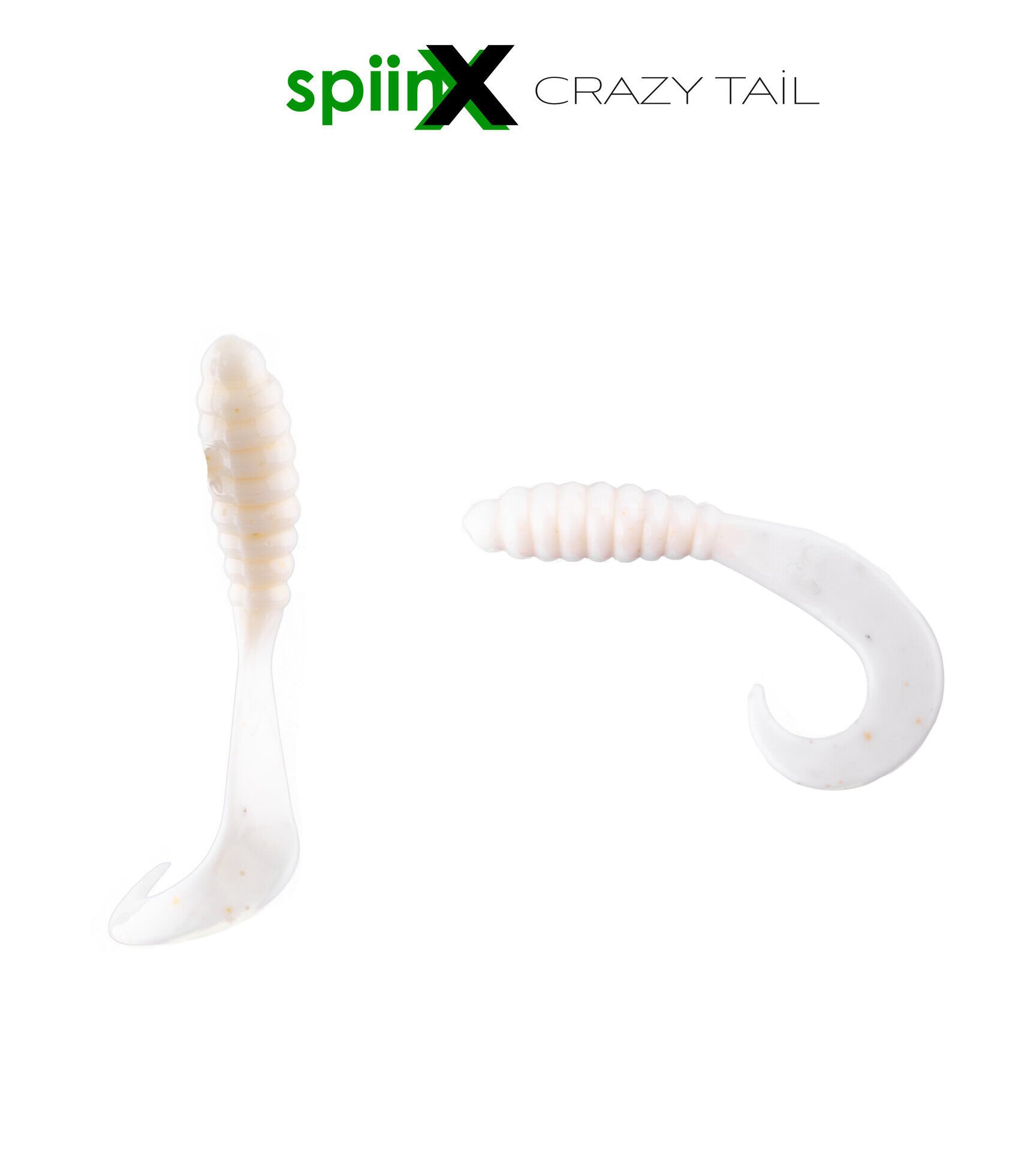 SPIINX CRAZY TAIL KUYRUK 7.5CM 10P CLEAR AND WHITE
