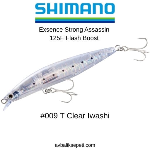 SHIMANO Exsence Strong Assassin 125F Flash Boost #009 T Clear Iwashi