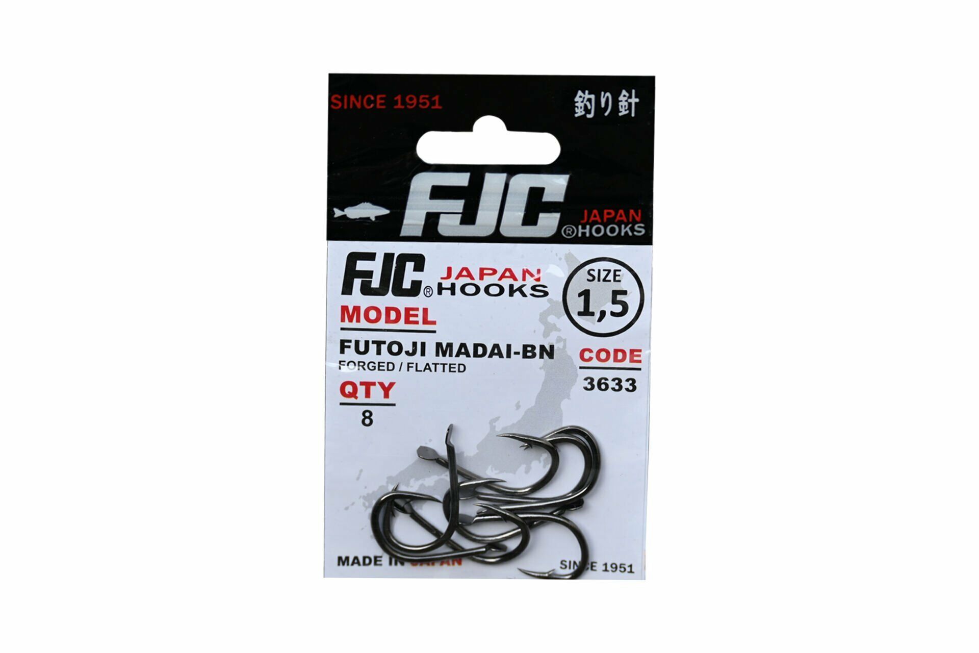 FJC3633 FUTOJI MADAI  BLACK NIKEL