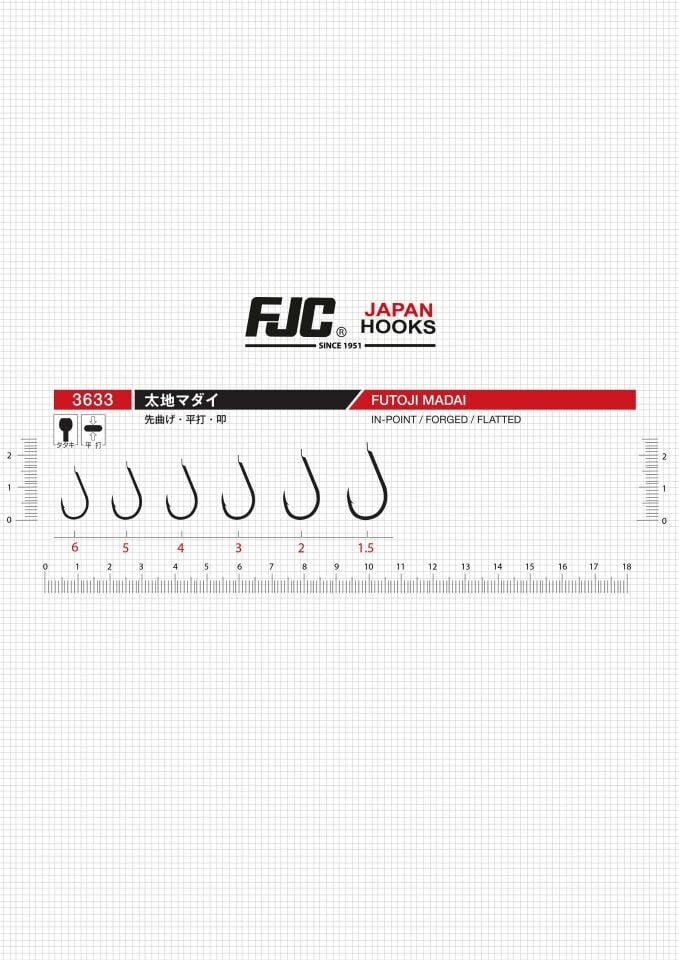 FJC3633 FUTOJI MADAI  BLACK NIKEL