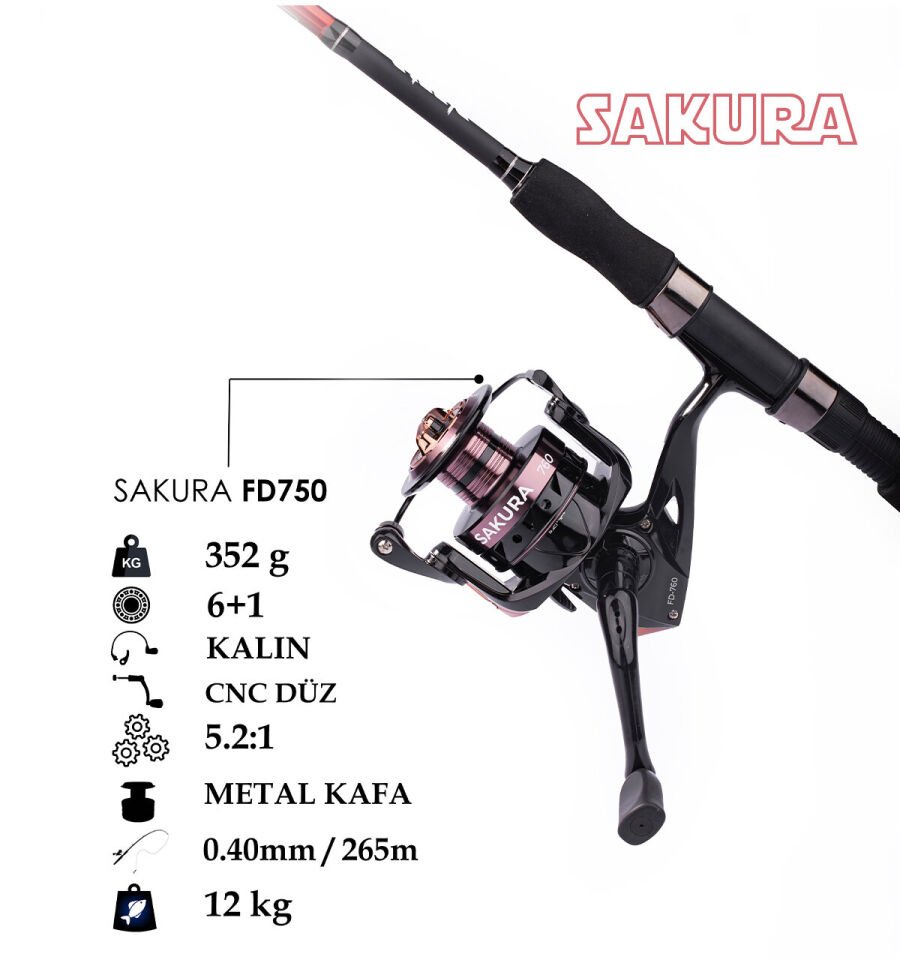 SAKURA FD-750 AL KAFA CNC KOL 6+1 BB