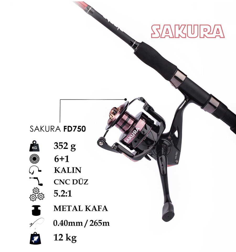 SAKURA FD-750 AL KAFA CNC KOL 6+1 BB