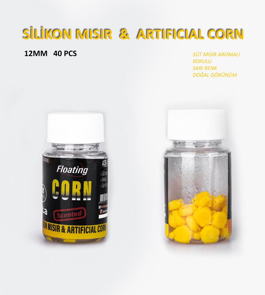 SİLİKON MISIR 12MM AROMALI FLOATING SARI 40P