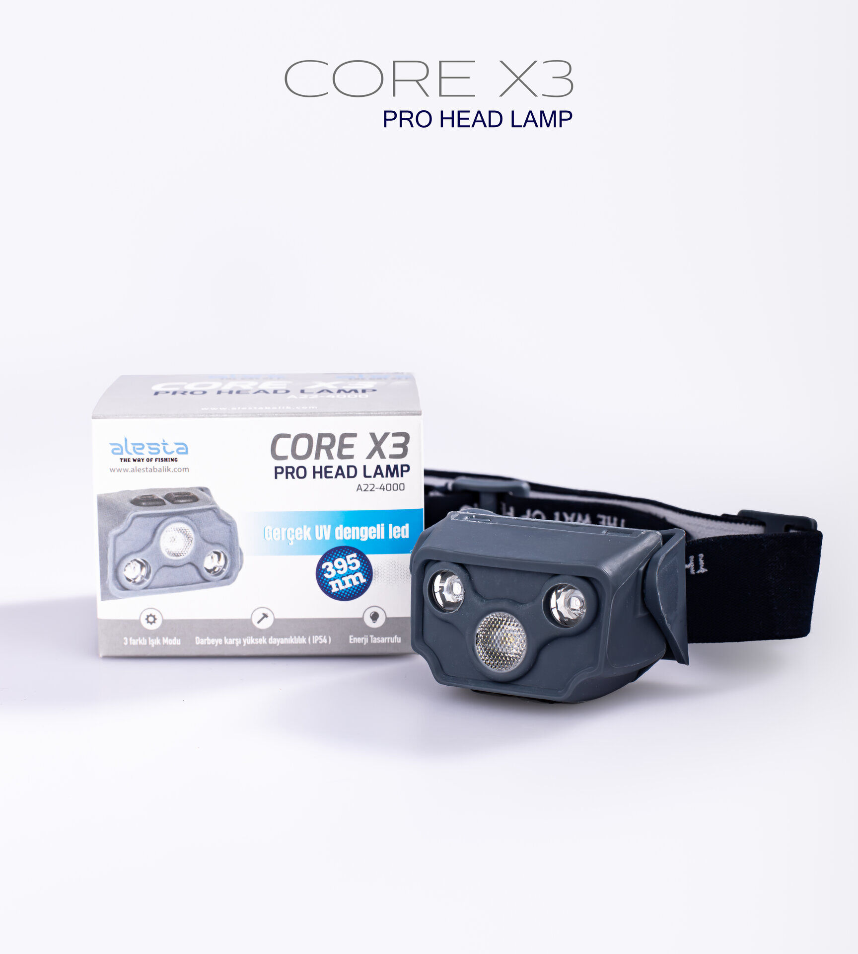CORE X3 PRO HEAD LAMP 3 IŞIK KAFA LAMBASI