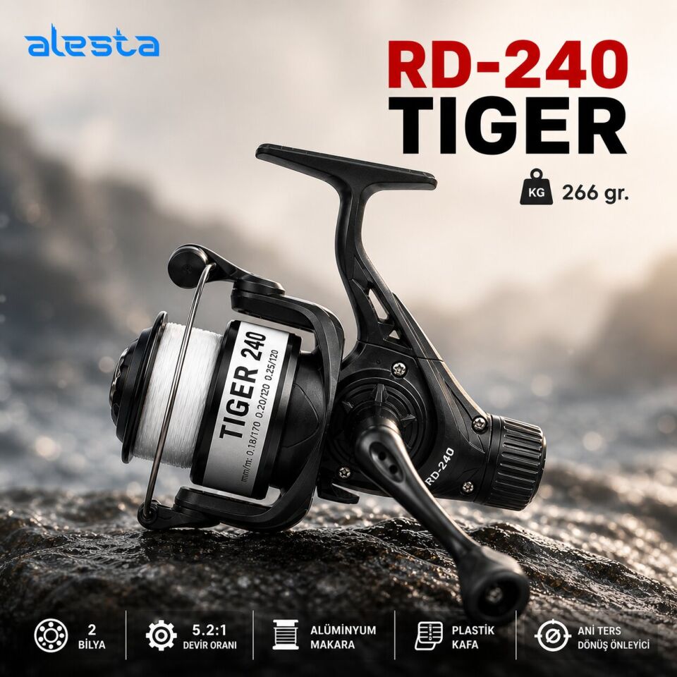 TIGER RD-240 CNC KOL SILVER 2BB MİSİNALI