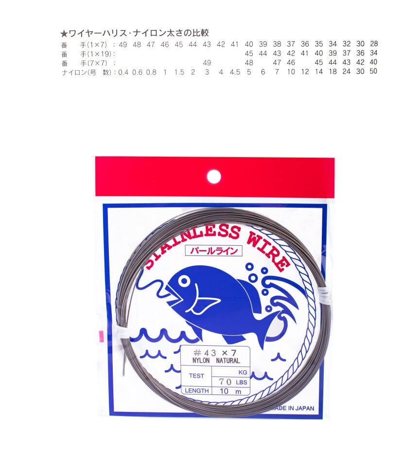 SHOWA ÇELİK TEL NYLON 1X7 ŞEFFAF 10M #43 18LB 9KG