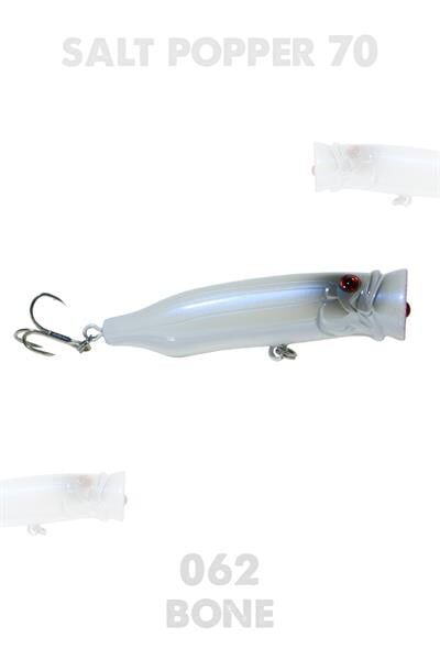 Fujin Salt Popper 70mm 9.5gr Su Üstü Maket Balık 062 Bone
