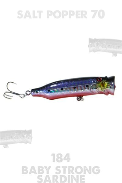 Fujin Salt Popper 70mm 9.5gr Su Üstü Maket Balık 184 Baby Strong Sardine
