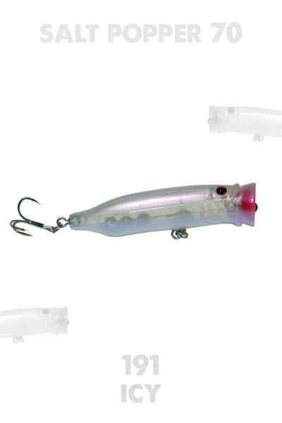 Fujin Salt Popper 70mm 9.5gr Su Üstü Maket Balık 191 Icy