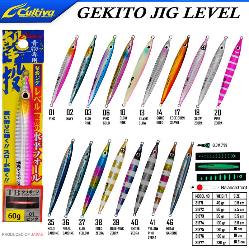 Cultiva  JİG 31872 Gekito Jig Level 60g 12.5 cm