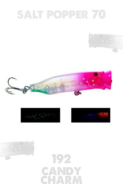 Fujin Salt Popper 70mm 9.5gr Su Üstü Maket Balık 192 Candy Charm