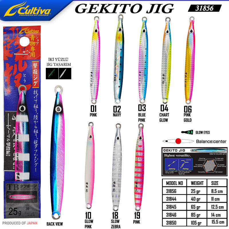 Cultiva 31856 Gekito Jig 25g 8.5cm