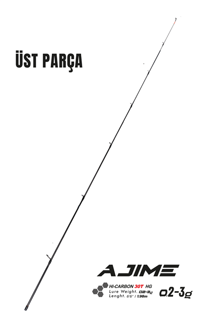 Fujin Ajime 198cm 02-3 gr LRF Kamışı #1 Üst Parça