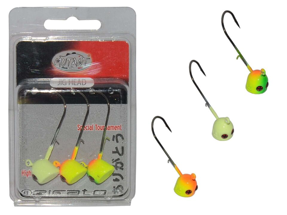Mutant 6413 Jig Head Moite 3lü Mix Set Tırnaklı Jig Head Standart