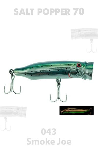 Fujin Salt Popper 70mm 9.5gr Su Üstü Maket Balık 043 Metal Smoke Joe