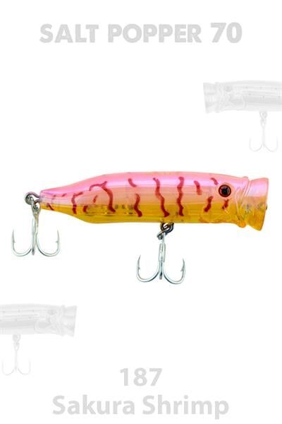 Fujin Salt Popper 70mm 9.5gr Su Üstü Maket Balık 187 Sakura Shrimp