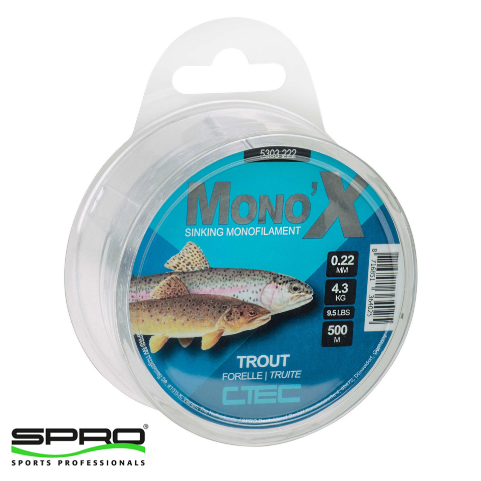 SPRO C-TEC MONO X TROUT 0.22mm 500m Misina 1/1