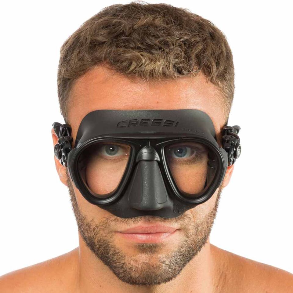 Cressi Calibro Dalış Maskesi BLACK-BLACK