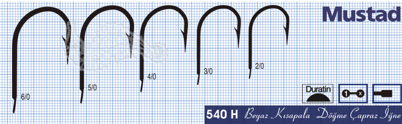 Mustad Olta İğnesi 540H 25li