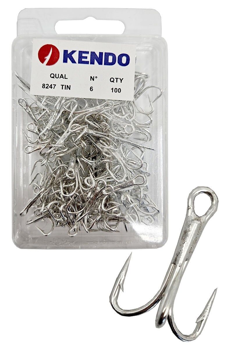Kendo 8247 Tin O'Shaunessy Treble 100 Adet 3'lü Çarpma İğnesi