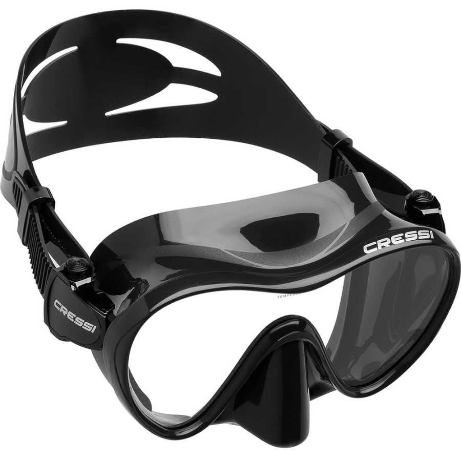 Cressi F1 Frameless Dalış Maskesi BLACK-BLACK - YETİŞKİN