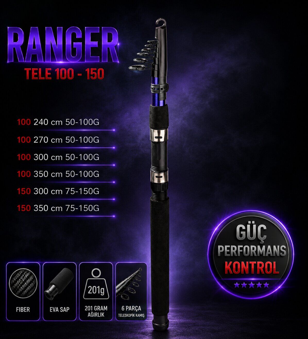RANGER 100 TELE 300 CM 50-100G