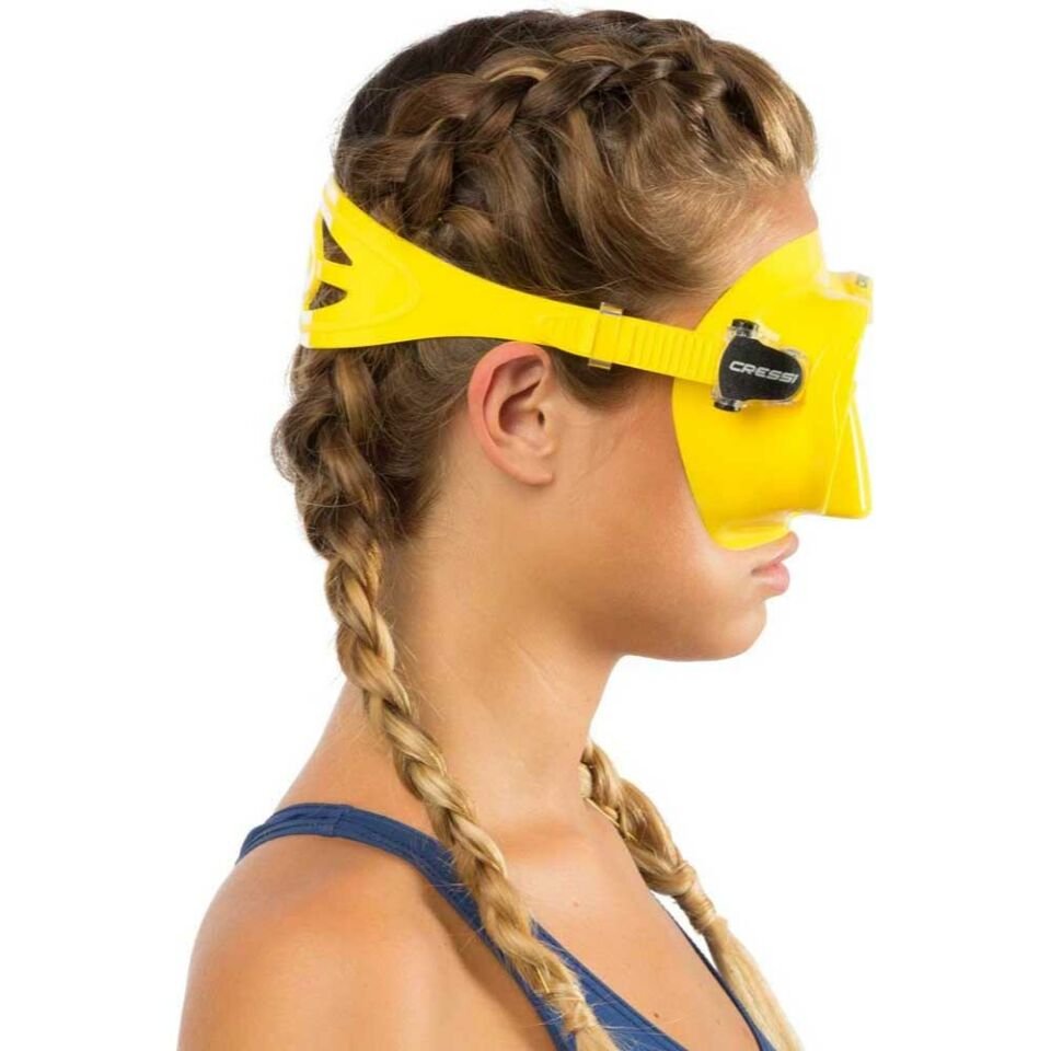 Cressi F1 Frameless Dalış Maskesi ÇOCUK - YELLOW-YELLOW